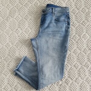 Natural Reflections Light Blue Jeans, Ankle Length